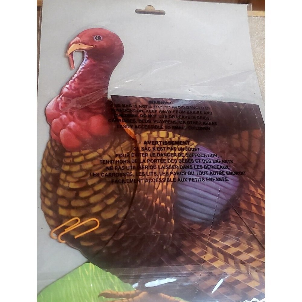 Tissue Paper Turkey Centerpiece For Thanksgiving Party 1 piece 13 inch - Picture 2 of 4